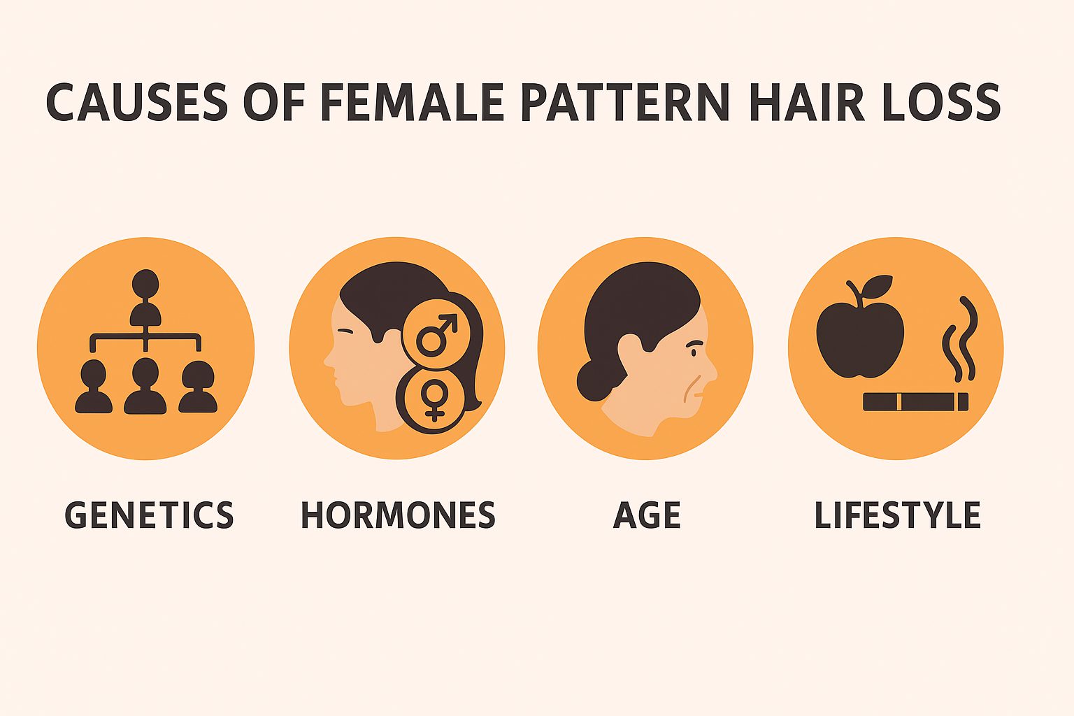 causes of female pattern hair loss