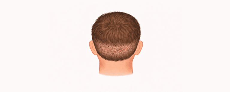 fue hair graft extraction close up