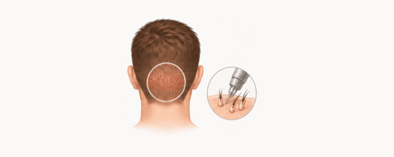 hair transplant donor area