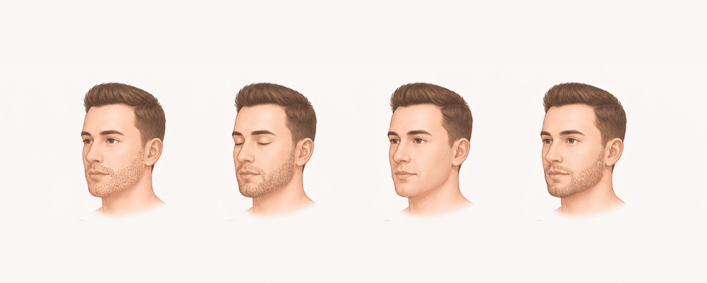 beard hair transplant timeline